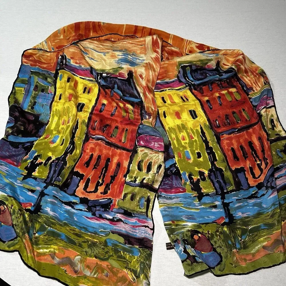 vibrant silk scarf, Wassily Kandinsky’s 